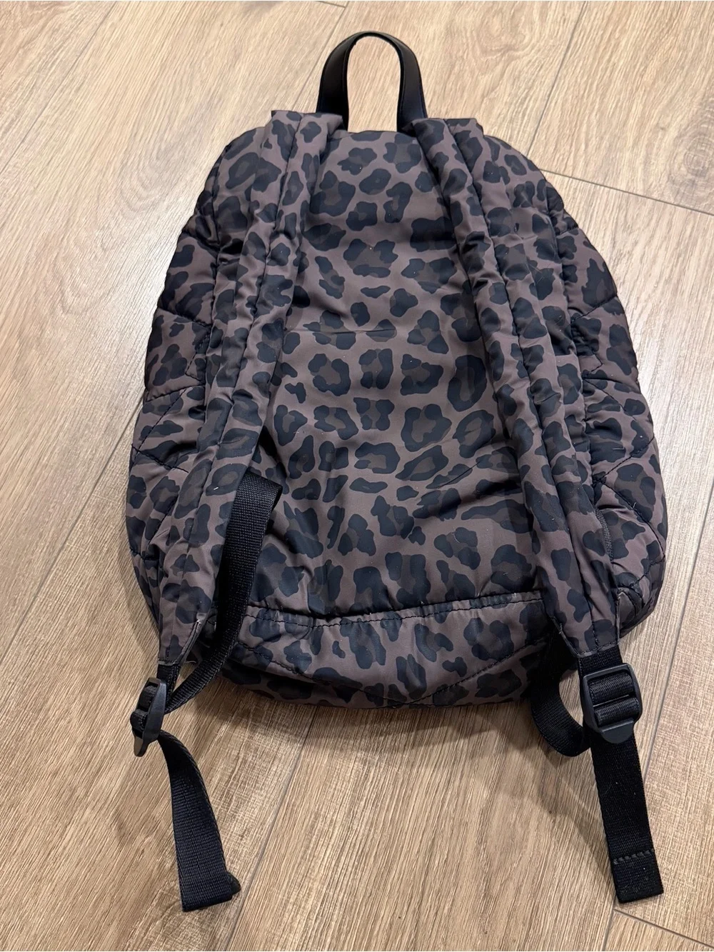 Marc Jacobs Quilted Leopard-Print small Backpack in Brown and Black